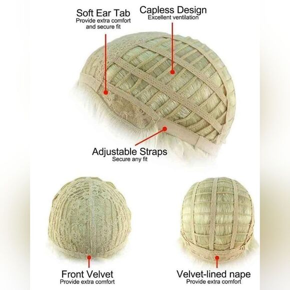 🩵Wizard of Oz Sequin Dorothy Wig & Costume Youth Medium 8-10 - Picture 11 of 15